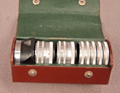 Rollei Bay 1 filtro, campana y primer plano conjunto con estuche Foto 1 de 2