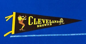 Vintage RARE Nice Cleveland Browns 1940’s Football Pennant NFL - Picture 1 of 12
