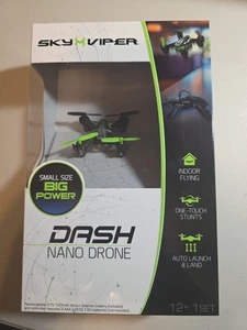 Sky Viper Dash Nano Drone Indoor Flying Black/Green - BNIB - Picture 1 of 2