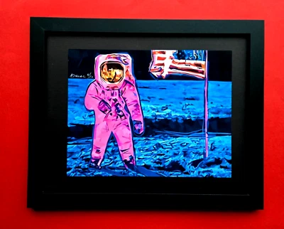 💎 ALEXANDER DULAC | FIRST MAN ON THE MOON Hand Signed Authentic Ed of 10 COA - Image 1 of 4