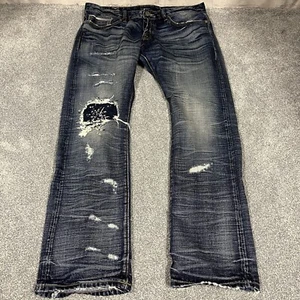 Cult of Individuality Rebel Straight Jeans Japanese Selvedge Denim Size 38x32 - Picture 1 of 12