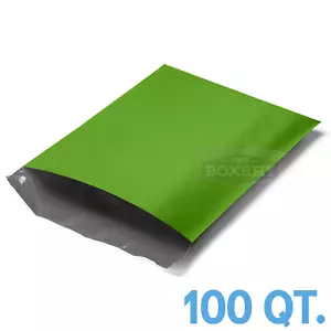 100 - 10x13 SOBRES DE POLIETILENO VERDE BOLSAS 10 x 13 - 2.5MIL de The Boxery - Imagen 1 de 2