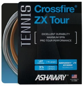 Ashaway Crossfire ZX Tour 23' x 20' Tennis String Set - Picture 1 of 2