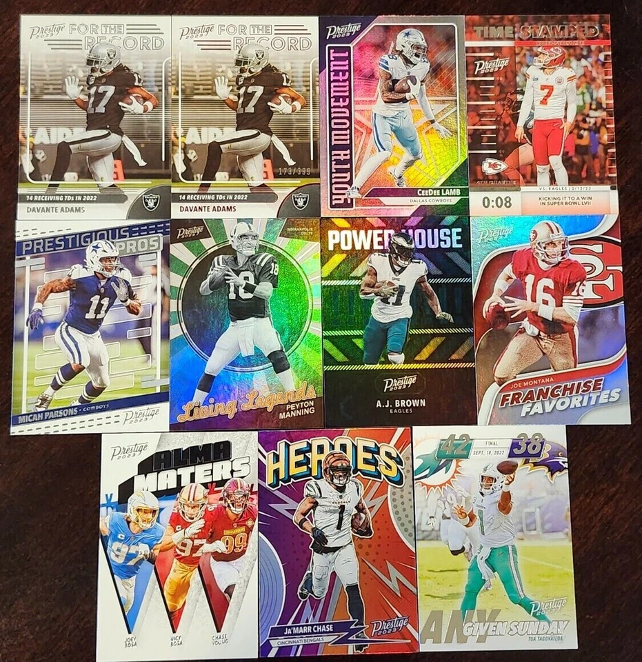 2023 Prestige Football INSERTS with Xtra Points Parallels You Pick the Card - Image 1 of 1