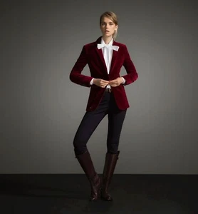 Velvet Blazer for Womens One Button Blazer Club Party Evening Slim Fit Prom Coat - Picture 1 of 3