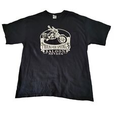 Mountain Springs Saloon NV T Shirt Black XL Never Happened At Mountain Springs