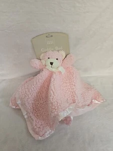 Cuddle Bud Pink Bear Blankie/Lovie 18 inch Blanket/Toy Stephen Baby NWT - Picture 1 of 3