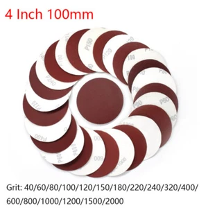 5 Inch 125mm Round Yellow Sandpaper Disc Self Adhesive 80-1000 Grit Sand Sheets - Picture 1 of 5