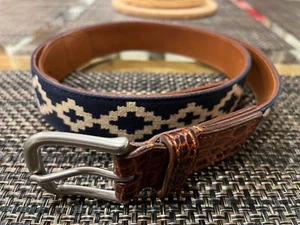 Beautiful La Matera belt - Crocodile leather - Corbina - Size 42 - Picture 1 of 8