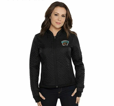 Touch by Alyssa Milano NBA Vancouver Grizzlies Lead Off Jacket Black Sz Large Cover