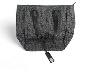 Calvin Klein Shoulder Handbag Ladies Large Black Monogram Designer New Dustbag
