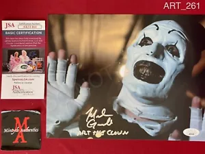 Mike Giannelli All Hallows Eve autographed signed 8x10 photo Art the Clown JSA - Picture 1 of 1