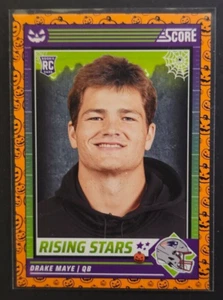 2024 Panini Score-A-Treat - Rising Stars Orange Pumpkins #17 Drake Maye (RC) - Picture 1 of 2