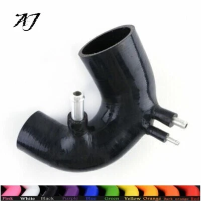 Black Silicone Intake Hose For FIAT Abarth 500 595 695 Parts w/ Garrett 1446 - Image 1 of 4