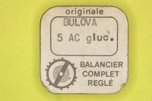 Balance complete BULOVA 5AC GLUC. bilanciere completo 721 NOS - Picture 1 of 1
