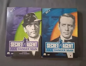 1965/2001 A&E SECRET AGENT AKA DANGER MAN PATRICK MCGOOHAN SETS 1 and 2 DVD - Picture 1 of 1