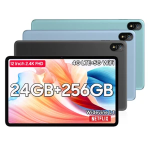 Blackview Tab 18 4G Android Tablet 12 Pollici 2.4K 24GB+256GB 8800mAh NETFLIX - Afbeelding 1 van 27