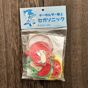 Sega 1992 offizieller Knuckles The Echidna mehrfarbiger Schlüsselanhänger Schlüsselring Sonic JPN - Bild 1 von 2
