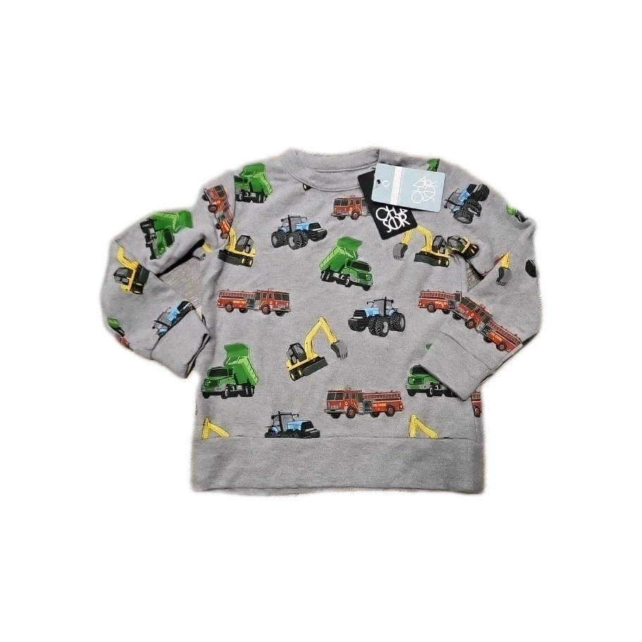 NUEVO CON ETIQUETAS Chaser Niños Niños Suéter Suave Camisa Trabajando Camiones Camión de Bomberos, Volteo Talla 6 Foto 1 de 1