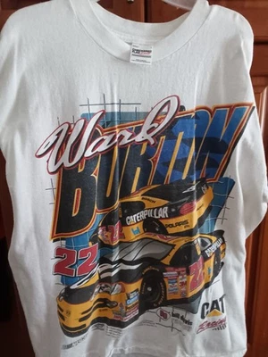 Camiseta De Colección Ward Burton NASCAR Cat Racing Talla L Doble Cara Usada Foto 1 de 4