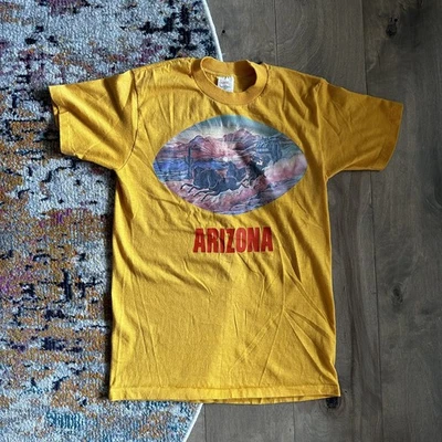 Camiseta deportiva vintage de Stedman amarilla Arizona mediana años 70 Foto 1 de 4
