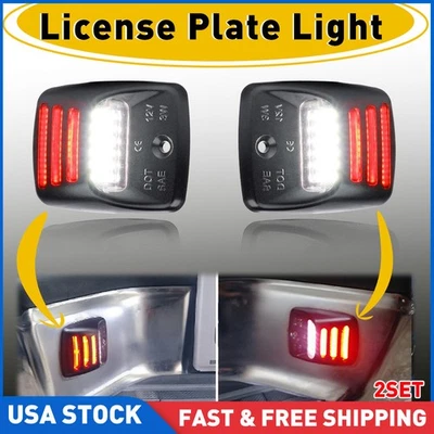 2Pair White LED License Plate Number Lights For 2005-2015 Toyota Tacoma, Tundra - Image 1 of 4