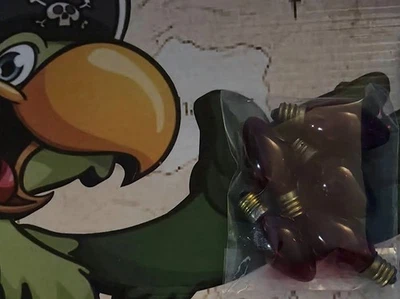 Lot of 5 Holiday Christmas Light C-7 RED Clear  Replacement  - Image 1 of 3