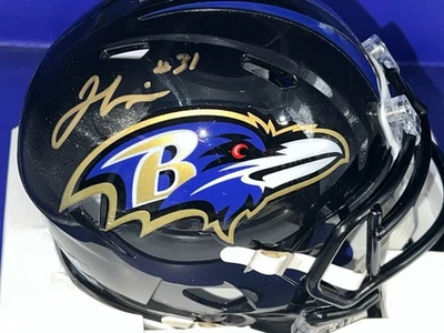 JAMAL LEWIS BALTIMORE RAVENS PSA AUTHENTICATED SIGNED MINI HELMET - Image 1 of 2