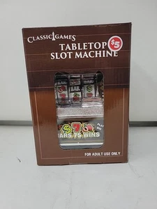 Casino Slot Machine Bank Table Top Flashing Light Classic Games Adult-Brand New - Picture 1 of 5