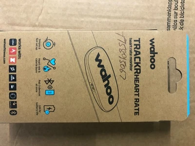 nuevo sin usar wahoo trackr frecuencia cardíaca correa para el pecho usb recargable batería de 100 horas - Imagen 1 de 4