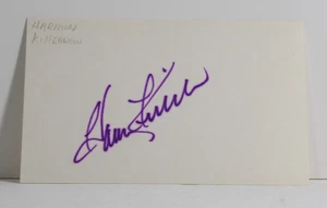 Tarjeta de índice Harmon Killebrew MLB autografiada 3x5 con certificado de autenticidad USP2-97 - Imagen 1 de 2
