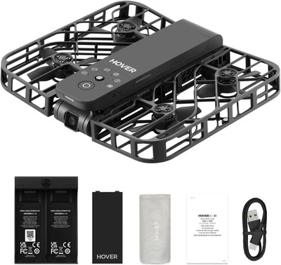 HOVERAir X1 Combo Self-Flying Camera Drone, Pocket-Sized, Palm Takeoff, 2.7K HDR