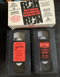 Walt Disney Home Video Shipwrecked and Run Demo Rare VHS 2 movies - Picture 1 of 2