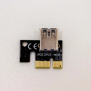 GPU Riser Extender Adapterkarte PCIe 1x auf 16x PCE2PCE-N06 - Bild 1 von 3