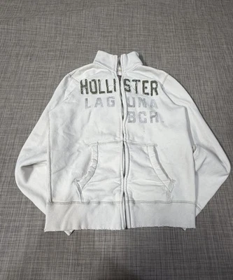 Sudadera Hollister Vintage Y2K Cremallera Para Hombre Talla Grande Grunge Foto 1 de 4