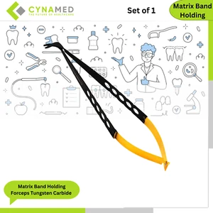Cynamed Stainless Steel Matrix Band Holding Forceps Tungsten Carbide Inserts 7in - Picture 1 of 4