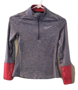 NIKE DRI-FIT WOMENS 1/2 ZIP ATHLETIC SHIRT SWEATSHIRT SIZE SMALL EUC - Picture 1 of 6