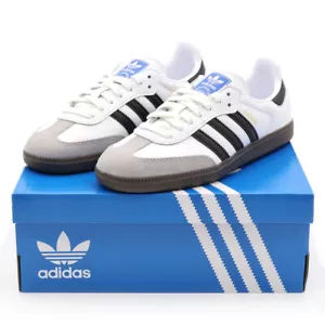 B75806 adidas Samba OG Cloud White Core Black Clear Granite (Men's) - Picture 1 of 9
