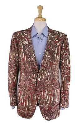 Blazer Vintage Emilio Pucci Ermenegildo Zegna Patrón Salvaje Chaqueta MCM 42R Foto 1 de 4