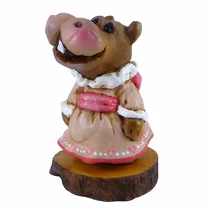 Wee Forest Folk MISS HIPPO, WFF# H-1s, Forget-Me-Not Series, LTD 2014 - Picture 1 of 1
