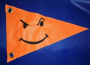Triangolo personalizzato Sassy Smiley bandiera di sicurezza ATV KAYAK triciclo reclinabile fatto su misura - Foto 1 di 8