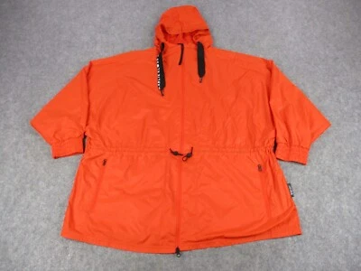 阿迪达斯夹克女式特大号橙色黑色 Karlie Kloss Doleman 袖外套 — 第 1/4 张图片