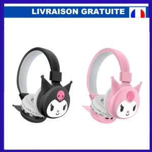 Écouteurs sans fil Hello Kitty Kuromi | Bluetooth, Micro intégré, Pliables & Lég - Imagen 1 de 17