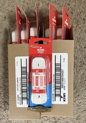 Cordones deportivos KIWI blancos 54"" (6 unidades) Foto 1 de 4