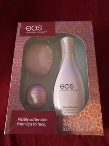 EOS Berry Blossom Lozione Corpo e Mani + Balsamo Labbra Latte di Cocco Visibilmente Morbido - Foto 1 di 8