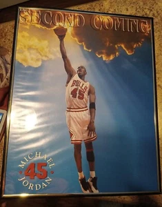 Michael Jordan The Second Coming Vintage Poster And Frame - Picture 1 of 4