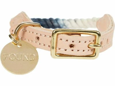 Found My Animal L1359 Brown Ombre Cotton Rope Dog Collar Size Small - Image 1 of 2