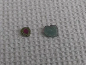 Watermelon Tourmaline Polished Crystals 15mm And 23mm Lot #005 - Picture 1 of 17