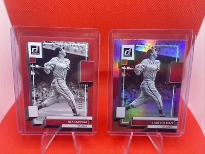 Donruss Stan Musial 2022 apodo rosa variación “Stan The Man” + rojo/2022 patio Foto 1 de 4