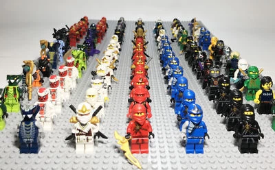 100% Genuine Lego Ninjago RANDOM Minifigures Lloyd Zane Cole Kai Jay -- Lot of 4 - Image 1 of 4